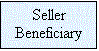 Text Box: Seller
Beneficiary

